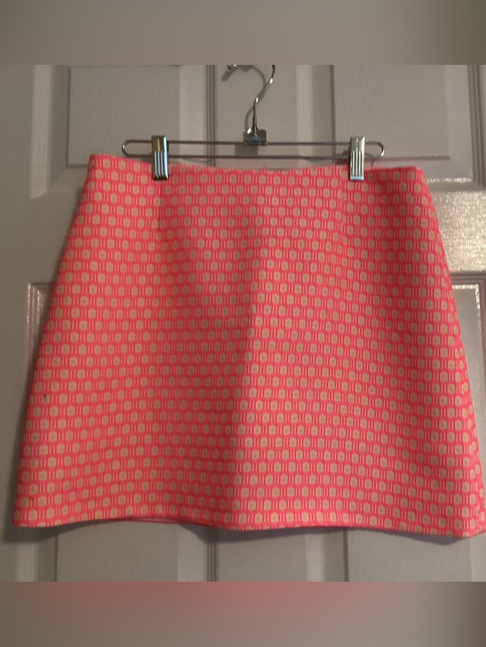 Lilly Pulitzer Coral Pink Printed Mini Skirt